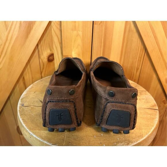 Frye Men's Driving Brown Suede Loafers Shoes sz 8 - Picture 4 of 8